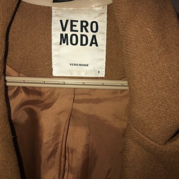 Beige wool coat size small (brand Vero Moda) - Picture 2 of 4